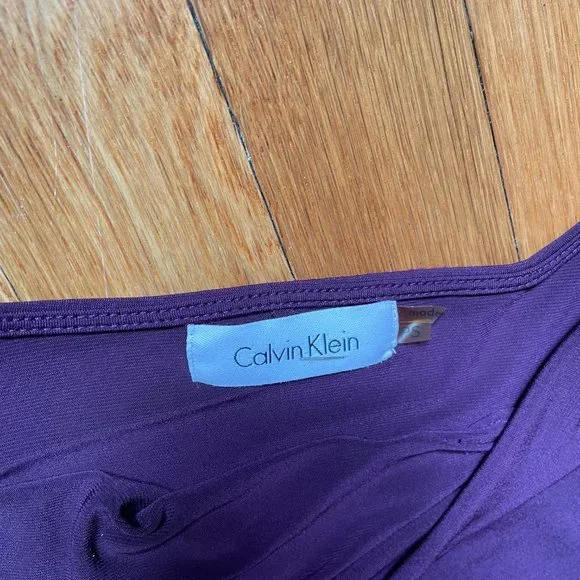 Calvin Klein Cowl Neck Sleeveless Women's Blouse, Size PS - Picture 3 of 7